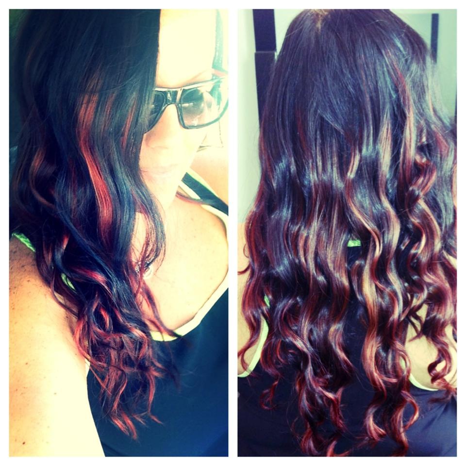 Black To Red Ombre West Palm Beach Hair Salon Hair By Zaklina